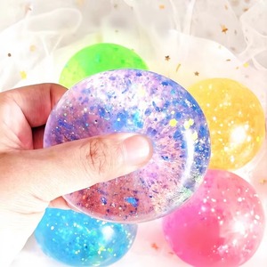 New Hot Selling Shine <b>Glitter</b> Squishies Anxiety Stress Relief Nice Fidget Toys Stress Cube Maltose Squeeze Malt Sugar Balls - Product Image 1
