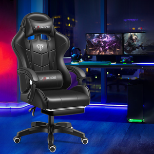 Fauteuil de Jeu <span class=keywords><strong>PC</strong></span> Ergonomique Moderne OEM ODM Noir avec Fonction d'Inclinaison Pivotante et Rembourrage Réglable à Prix Abordable - Product Image 1