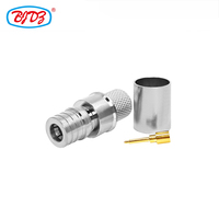 High Quality 50Ohm QMA Plug Male Crimp for RG8 RG8U LMR400 H1000 7DFB 8DFB UAV RF Coax Coaxial Connectors in Stock