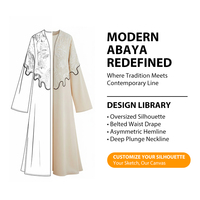 Fabricant OEM de Guangzhou, fabricant sur mesure, Abaya pour femmes, mode Dubaï, broderie exquise, cardigan, robe modeste pour le Ramadan