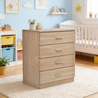 Armoire de Rangement Moderne en Bois pour Vêtements de Bébé Style Nordique – Meuble de Chambre à Coucher en Gros