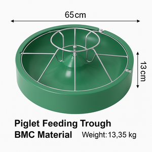 Máng ăn bổ sung cho heo con bằng vật liệu composite BMC bền chắc, độ cứng cao, tình trạng mới, máng ăn dắt đi bằng thương hiệu MUFA dùng cho chăn nuôi lợn - Product Image 2