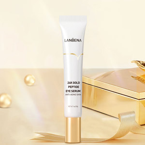 LANBENA <span class=keywords><strong>se</strong></span> desvanece arrugas de los ojos y bolsas en los ojos de <span class=keywords><strong>la</strong></span> piel más brillante hidratante 24k oro péptido suero ojo - Product Image 3