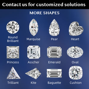 Corte de princesa cuadrado de alta calidad 0,6-5.0ct VVS Claridad Color blanco <span class=keywords><strong>Moissanite</strong></span> suelto Precio por quilate con certificado GRA - Product Image 5