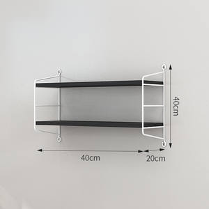 Étagère murale de rangement moderne en métal et bois, étagères murales flottantes réglables, étagère murale pour livres - Product Image 3