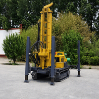 Foreuse à chenilles de type impact pour puits d'eau, machine de forage civile de grand diamètre, profondeur 500m, avec garantie de plus de 5 ans
