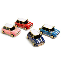 Clé USB rétro en métal en forme de mini-voiture avec transfert de données haute vitesse et options de logo personnalisé, clé mémoire U Disk 4 Go 8 Go