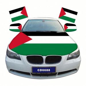 Fundas Decorativas para Ventilaciones de Capó de Coche y Cubiertas de Espejos Grandes de Tela Spandex con Diseño Palestino - Product Image 3