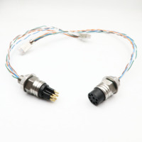 Connecteur sous-marin en acier inoxydable Ethernet 8 broches étanche IP69 Connecteur 2A classé pour la transmission de signal réseau sous-marin