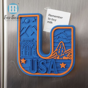 맞춤형 맞춤형 소프트 관광 기념품 고무 냉장고 자석 스티커 로고 3D 실리콘 PVC 냉장고 자석 - Product Image 6