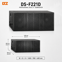 Système de sonorisation professionnel 3200W avec double subwoofer de 21 pouces pour spectacles sur scène et tournées en extérieur