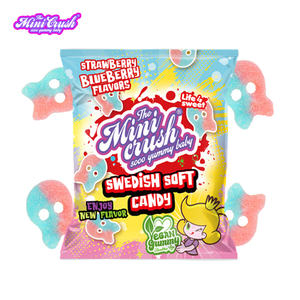 Caramella gommosa gommosa gommosa Halal personalizzata all'ingrosso agrodolce vegana caramella svedese - Product Image 3