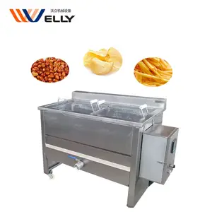 Power saving peanut french fries kfc fried chicken donut deep fryer banana potato chips frying machine customizable