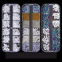 2024 Nail Art décalcomanies diamant bijoux cristal ongles Art strass conceptions 3d brillant ongles décorations