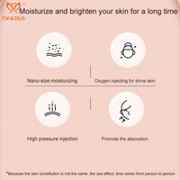 Appareil d'hydratation à jet d'oxygène PAKISS, outil facial portable d'injection d'oxygène pour tous types de peau, capacité du réservoir de 25 ml