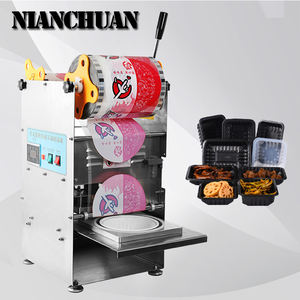 Machine portative de cachetage de fruits et légumes de l'eau de canard cuite fraîche de serrure de <span class=keywords><strong>film</strong></span> d'emballage de nourriture rapide à emporter - Product Image 1
