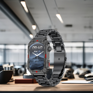 Vendita calda CF26 1.57 pollici braccialetto intelligente BT5.2 nero impermeabile in acciaio IP67 cinturino Android IOS supporto di attività di sonno Tracker - Product Image 4