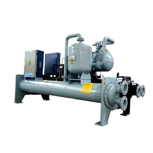 High Effective Cooling Capacity Water Cooled Screw Chiller For Injection Factory