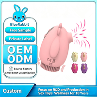 Vibrateur Mini BlueRabbit 2 en 1 pour stimulation clitoridienne et des mamelons, vibrateur de succion, masseur corporel, jouet sexuel féminin