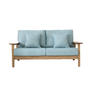 China Maker Custom Design Modern Wood Living Room Sofas 2 <strong>Seater</strong> Sofas for Sale Furniture Sofa <strong>Set</strong> with Cushions - Product Image 1