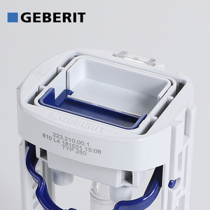 052 <span class=keywords><strong>GEBERIT</strong></span> Typ260 Robinet de chasse d'eau double Version haute Mécanisme de chasse d'eau pour réservoir de toilette monobloc - Product Image 2