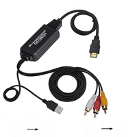 Convertisseur analogique haute définition Hardrock WS-A2 2,2 m RCA vers [prise jack] avec construction en plastique et métal