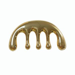 Peine Facial de Aleación de Zinc, Herramienta de Masaje, Peine Gua Sha de Acero Inoxidable de Alta Calidad - Product Image 1