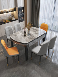 أثاث منزلي عصري ، رخام دائري 6 مقاعد للمطعم - Product Image 2