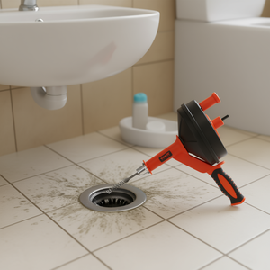 Desatascador de tuberías Vevor de 25 pies con alimentación manual para remover obstrucciones en fregaderos de cocina, baños y duchas. - Product Image 2