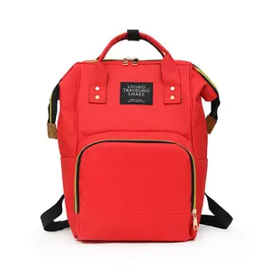 Großhandel Hot Sales Mode Große Kapazität Rucksack Tasche Schulter Reise Mumie Baby Wickelt asche