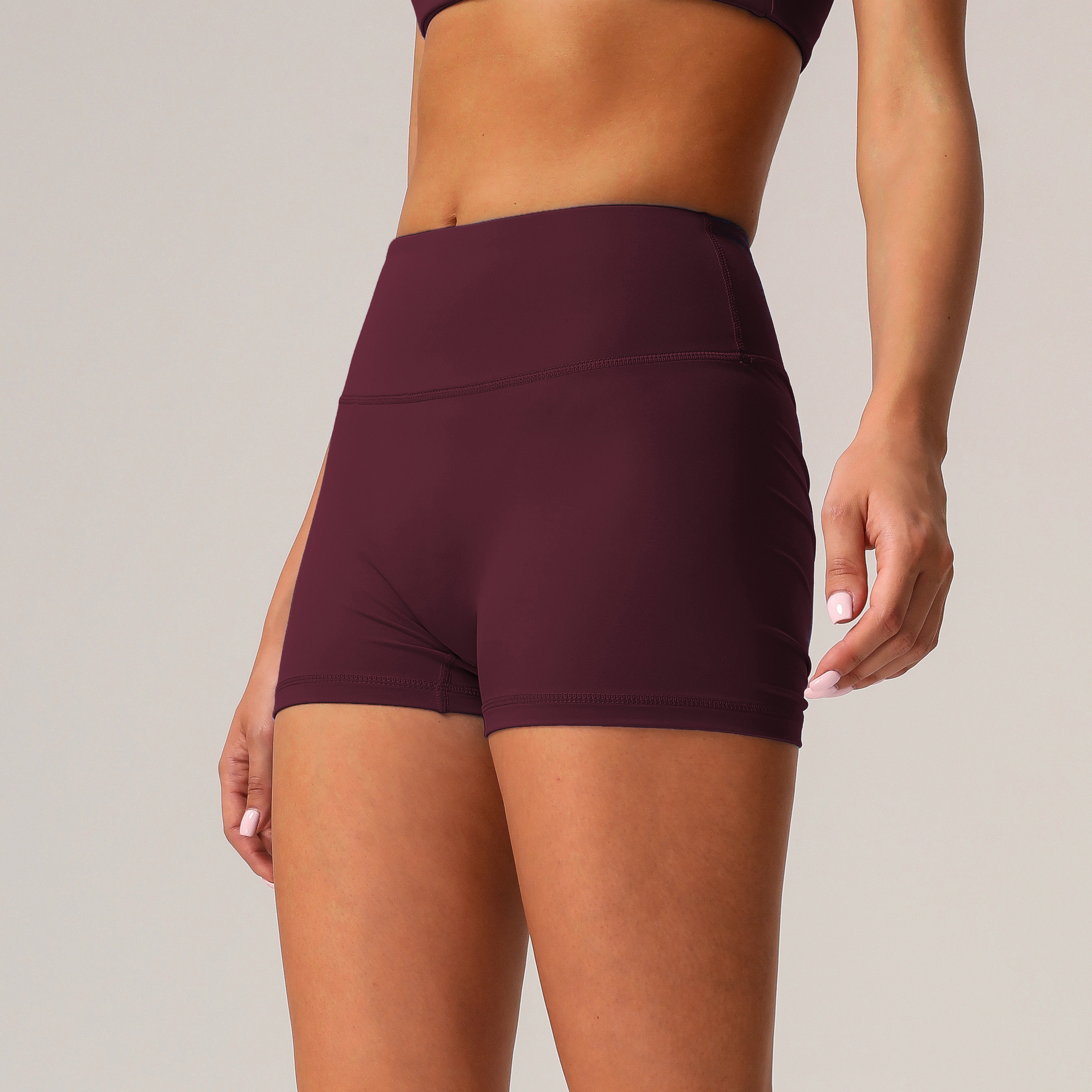 กางเกงขาสั้น-มิดไนท์ม่วง