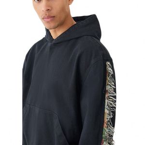 Sudadera con Capucha de Colección 2025 para Hombre, Ligera, Corte Regular, Estilo Urbano, Tejido de Poliéster y Algodón, Color Liso - Product Image 3