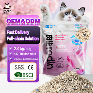 Rodin Sakura Essence Litière agglomérante à base de plantes pour chat, faible teneur en poussière, anti-pistage, contrôle des odeurs [Sakura Essence] désodorisant frais - Product Image 1