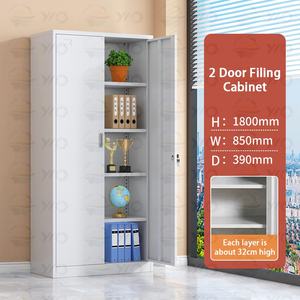 4-टियर होम ऑफिस मेटल अलमारी स्टील फाइलिंग कैबिनेट कार्यालय फर्नीचर फाइल स्टोरेज ड्रॉअर कैबिनेट लॉकिंग फाइल कैबिनेट - Product Image 6