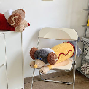 2025 Top vente personnalisé animaux jouets mignon et câlin Super doux jouets enfants teckel avec des vêtements mignons pour chambre décoration oreiller - Product Image 4
