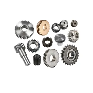 OEM cnc machining shaft parts Casting Forging Steel Spur Large Diameter Ring Gear big gear girth gear for Rotary Kilns