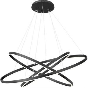 <span class=keywords><strong>Suspension</strong></span> ronde noir <span class=keywords><strong>cercle</strong></span> en aluminium a mené la lampe pendante - Product Image 3