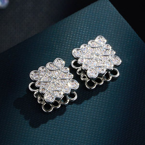 Geometric Cuff Earrings Copper Alloy Micro Inlaid Zircon Gold Plated Party Jewelry Women's Fashion Earrings - Product Image 4