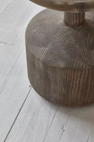 Mobilier naturel organique moderne du milieu du siècle tabourets de meubles authentiques table basse ronde table en bois ensemble de table basse