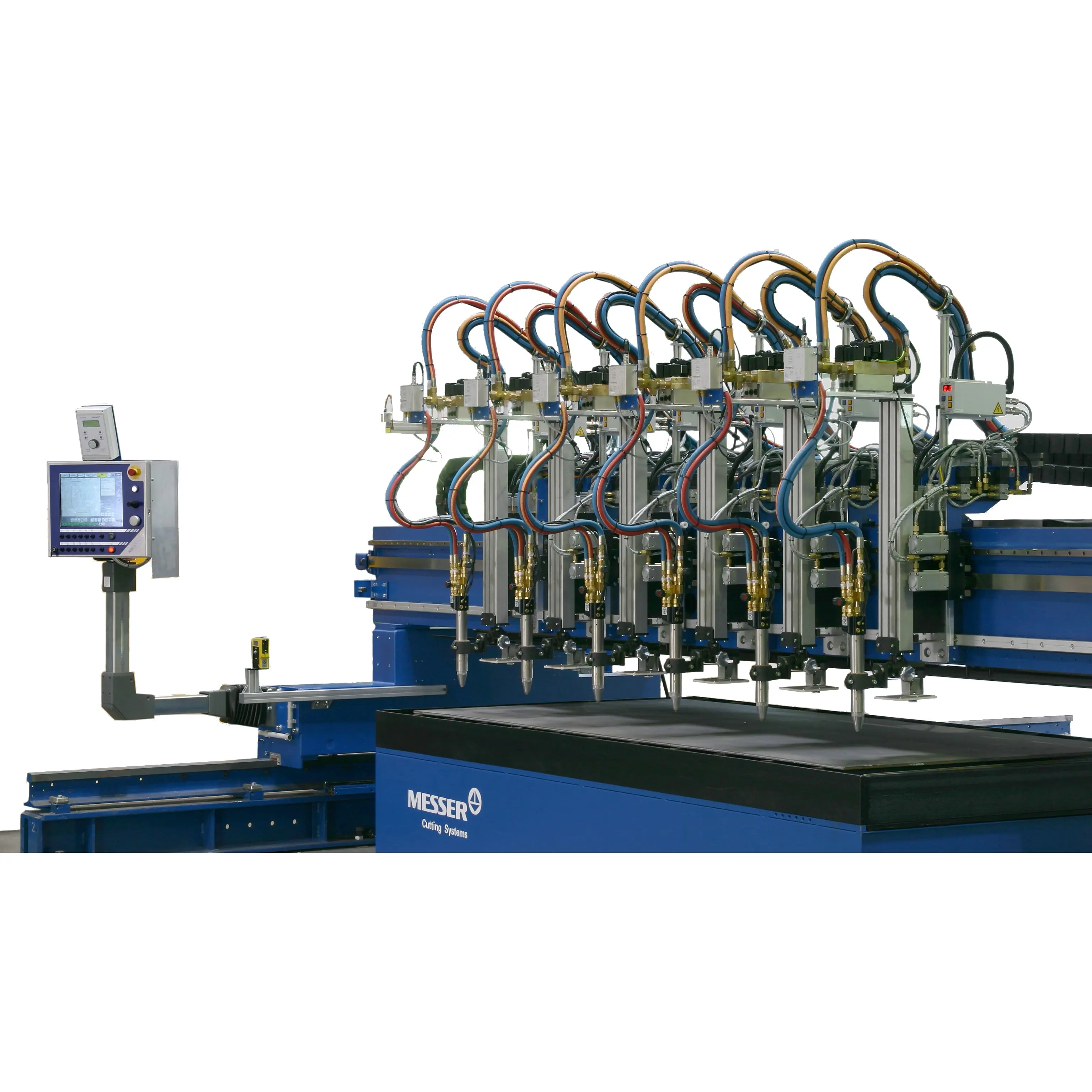 Messer omniat T mesin pemotong CNC, mesin pemotong Gas Plasma otomatis tipe ALFA Torch Gantry T