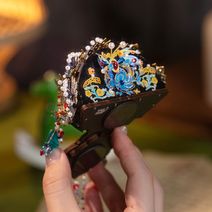 Đồ chơi xếp hình 3D vương miện Phượng hoàng của Bảo tàng Cung điện, phong cách truyền thống Trung Hoa, lắp ráp bằng kim loại, tự làm, nam châm dán tủ lạnh - Product Image 6