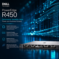 Servidor Dell R450 1U para Montaje en Rack, Intel Xeon Escalable, Memoria DDR4 para Aplicaciones de Centro de Datos