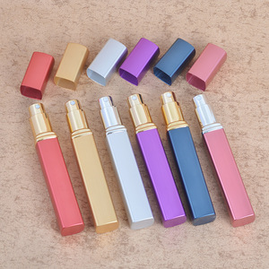 12ml Long Strip Aluminum <b>Perfume</b> <b>Container</b> Portable Travel Press Spray Cosmetic Refillable Glass Empty Bottle - Product Image 3