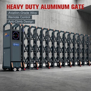 Portail coulissant automatique intelligent en alliage d'aluminium, design sans rail, écologique et durable pour les écoles - Product Image 2