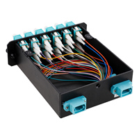Boîtier LGX 24 cœurs avec Cassettes MPO LC Panneau de brassage à fibre optique compatible avec les réseaux 3G et 4G