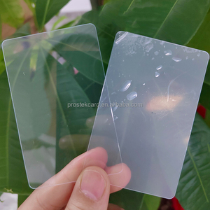 Impresión <span class=keywords><strong>Personalizada</strong></span> de Tarjetas de Plástico de Tamaño Personalizado, Tarjetas de PVC Transparentes Personalizadas, Tarjetas de Visita Transparentes Esmeriladas - Product Image 3