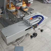 Machine d'impression à tampon pneumatique semi-automatique à deux couleurs avec imprimante à écran pour étiquettes et papier