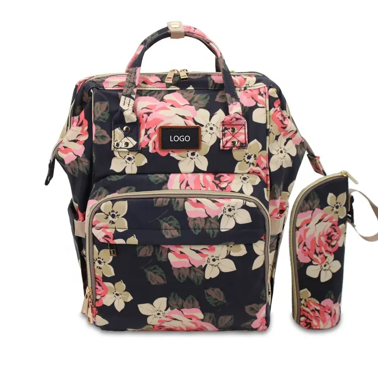 GUANGZHOU yeni moda PU deri bebek bezi çantası sırt çantası bebek bezi çantası