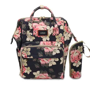 Гуанчжоу, новинка, модная сумка из искусственной кожи для детских подгузников, рюкзак, сумка для подгузников