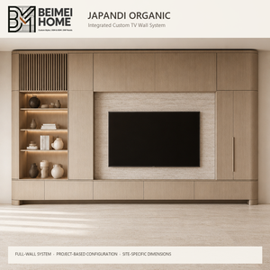 Meuble <span class=keywords><strong>TV</strong></span> industriel sur mesure en bois massif, console avec pieds architecturaux inclinés, <span class=keywords><strong>banc</strong></span> média de salon à profil bas et forte capacité de charge - Product Image 5